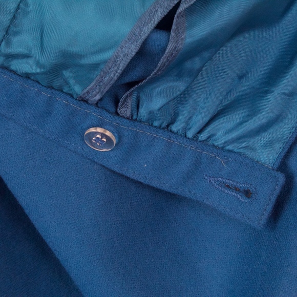 Vintage Pendleton Blue 100% Virgin Wool Fully Lined Pencil Skirt Size 12 - Picture 8 of 8